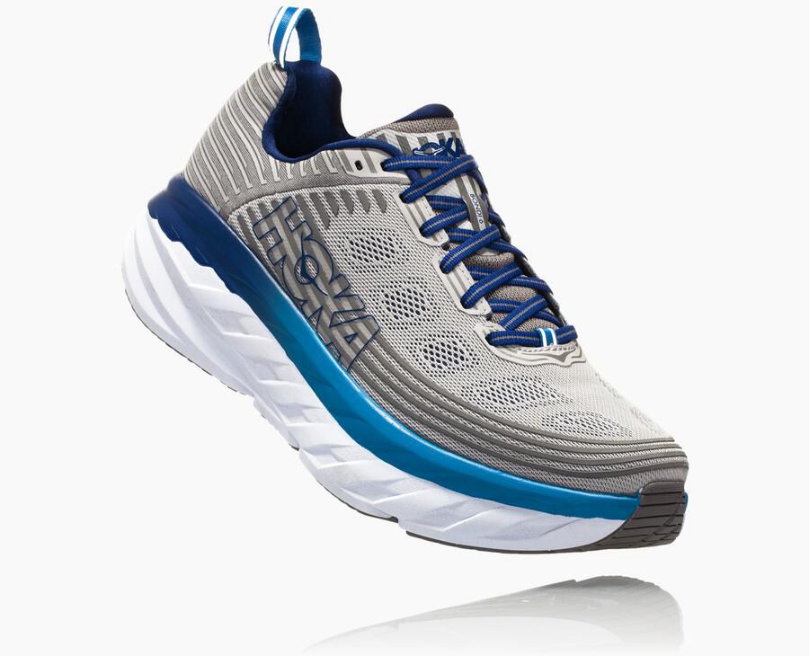 Hoka One One Tenisky Panske Siva - Bondi 6 - 31489-OIGW